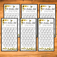 Thumbnail for Beige Leaves A6 Savings Challenge Starter Set