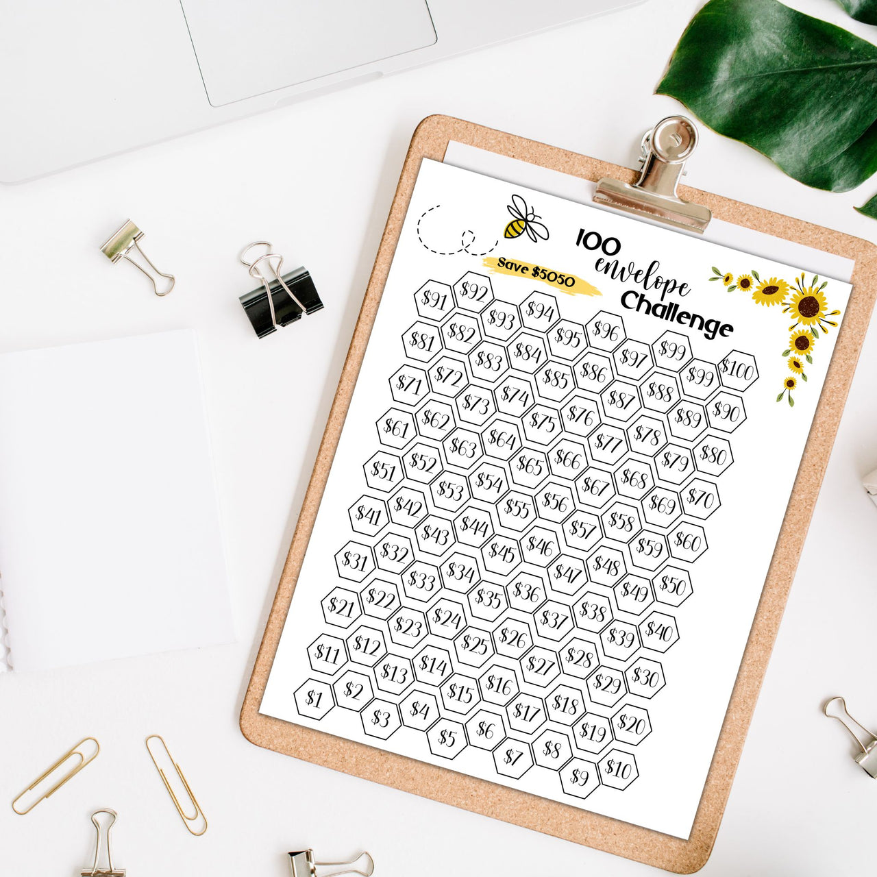 100 Envelope Challenge Tracker