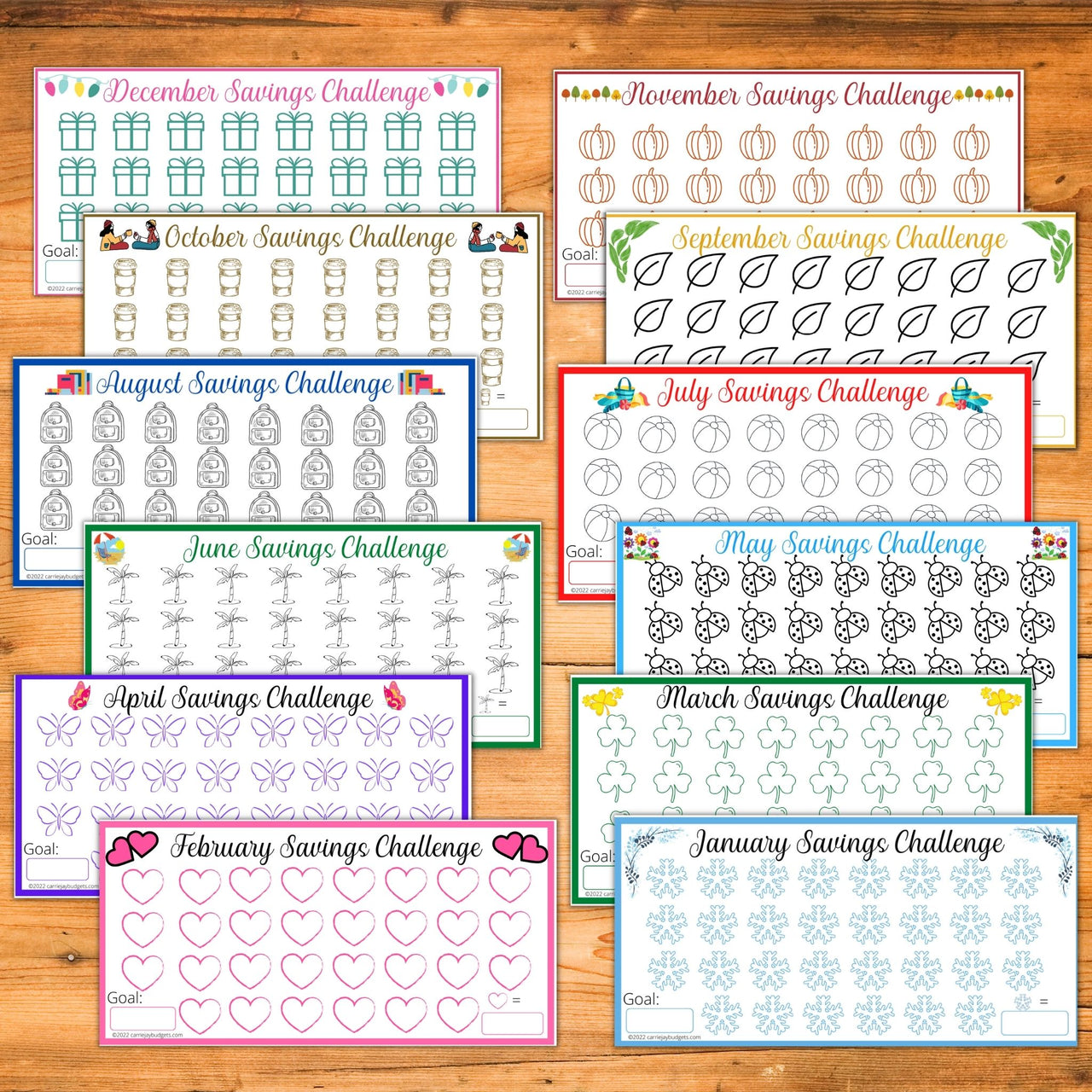 Cherry A6 Savings Challenge Starter Set