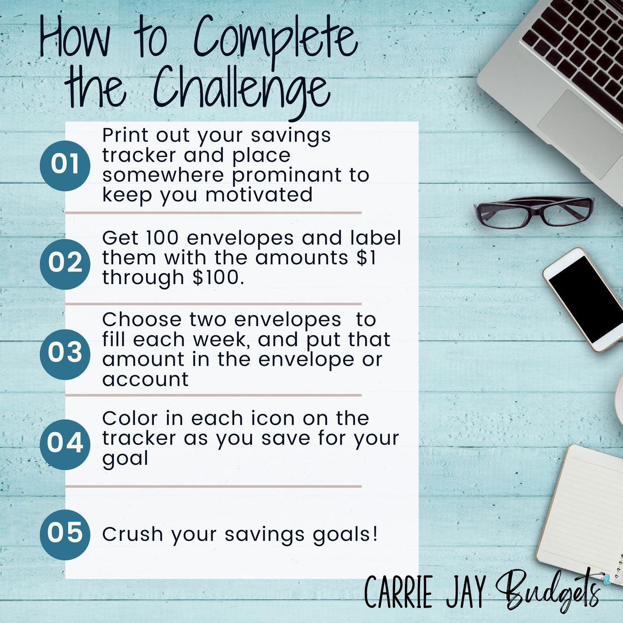 100 Envelope Challenge Tracker