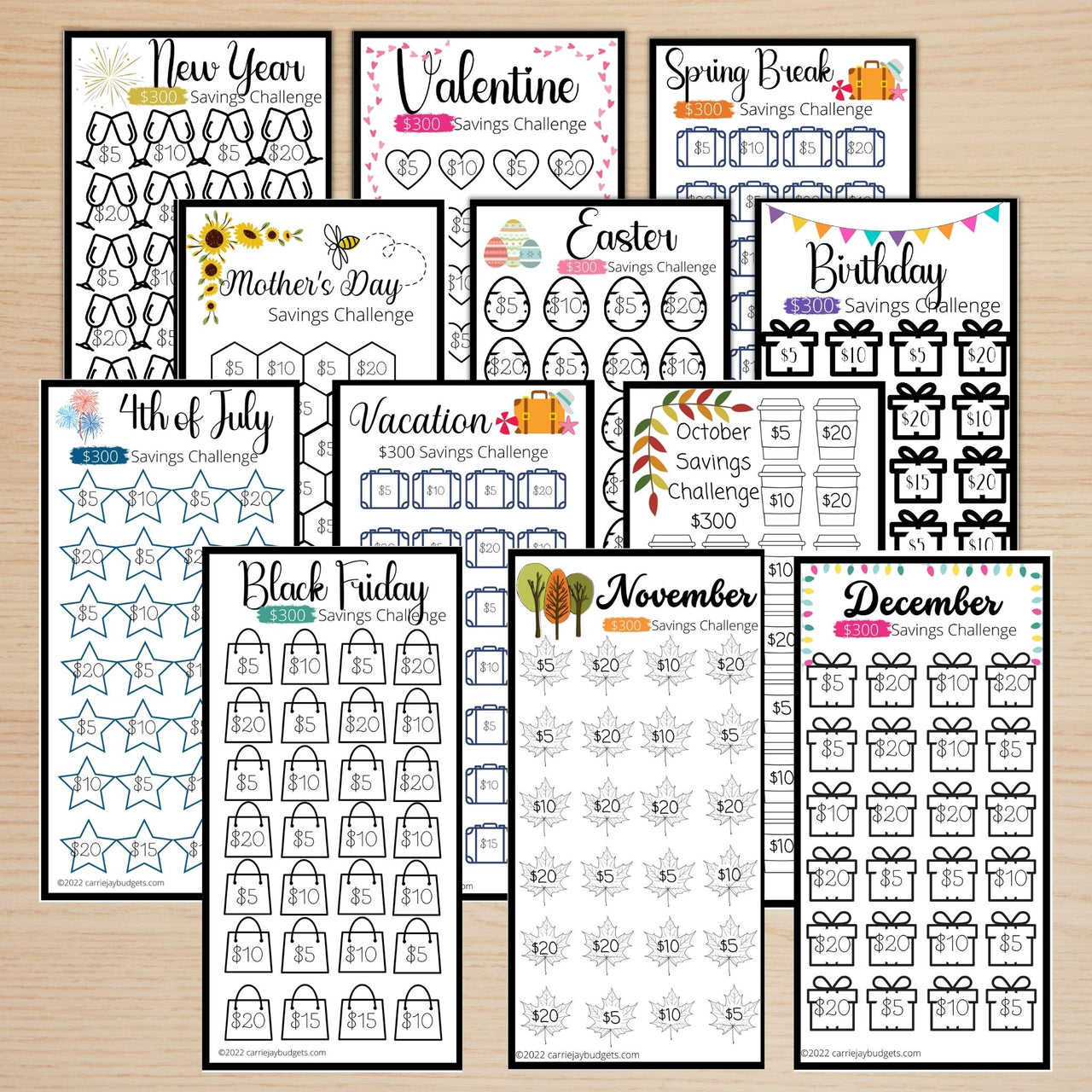 Cherry A6 Savings Challenge Starter Set