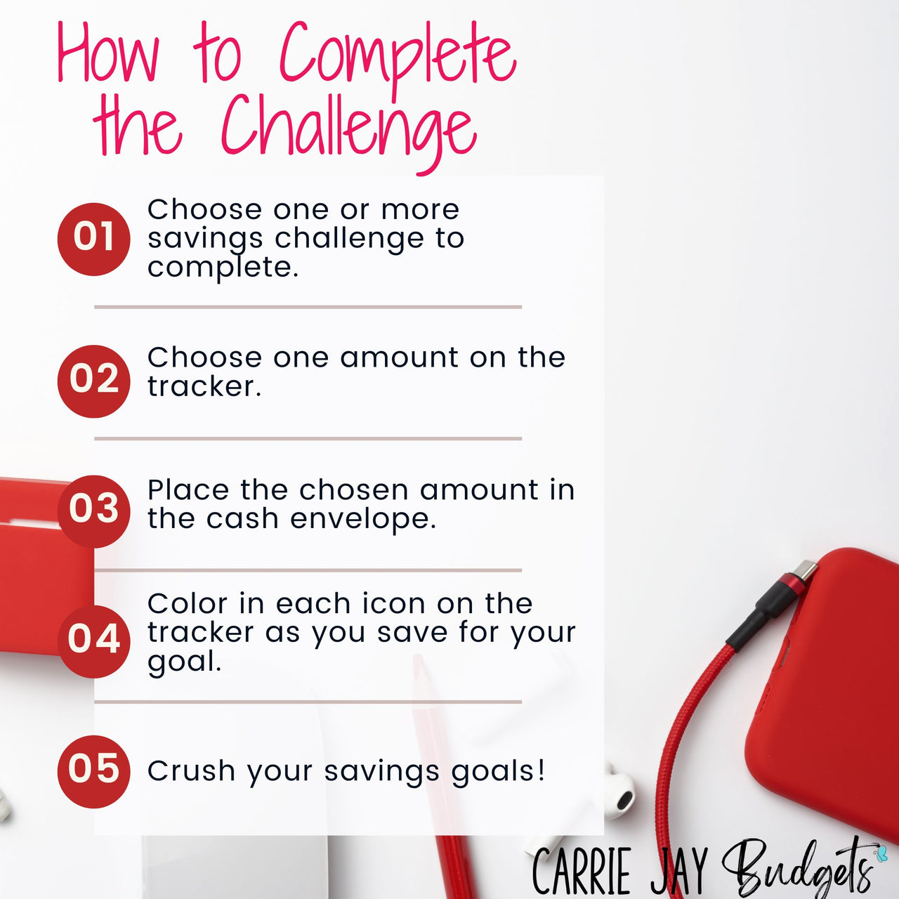 Cherry A6 Savings Challenge Starter Set