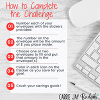 Thumbnail for Cherry 100 Envelope Challenge Box