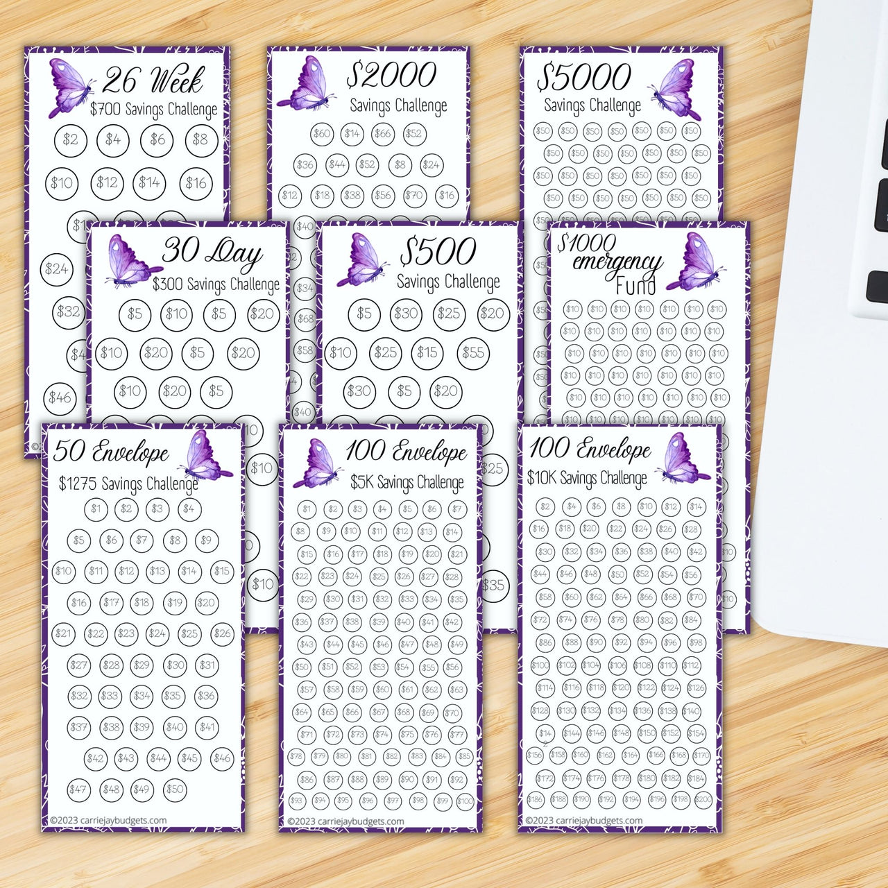 Cherry A6 Savings Challenge Starter Set