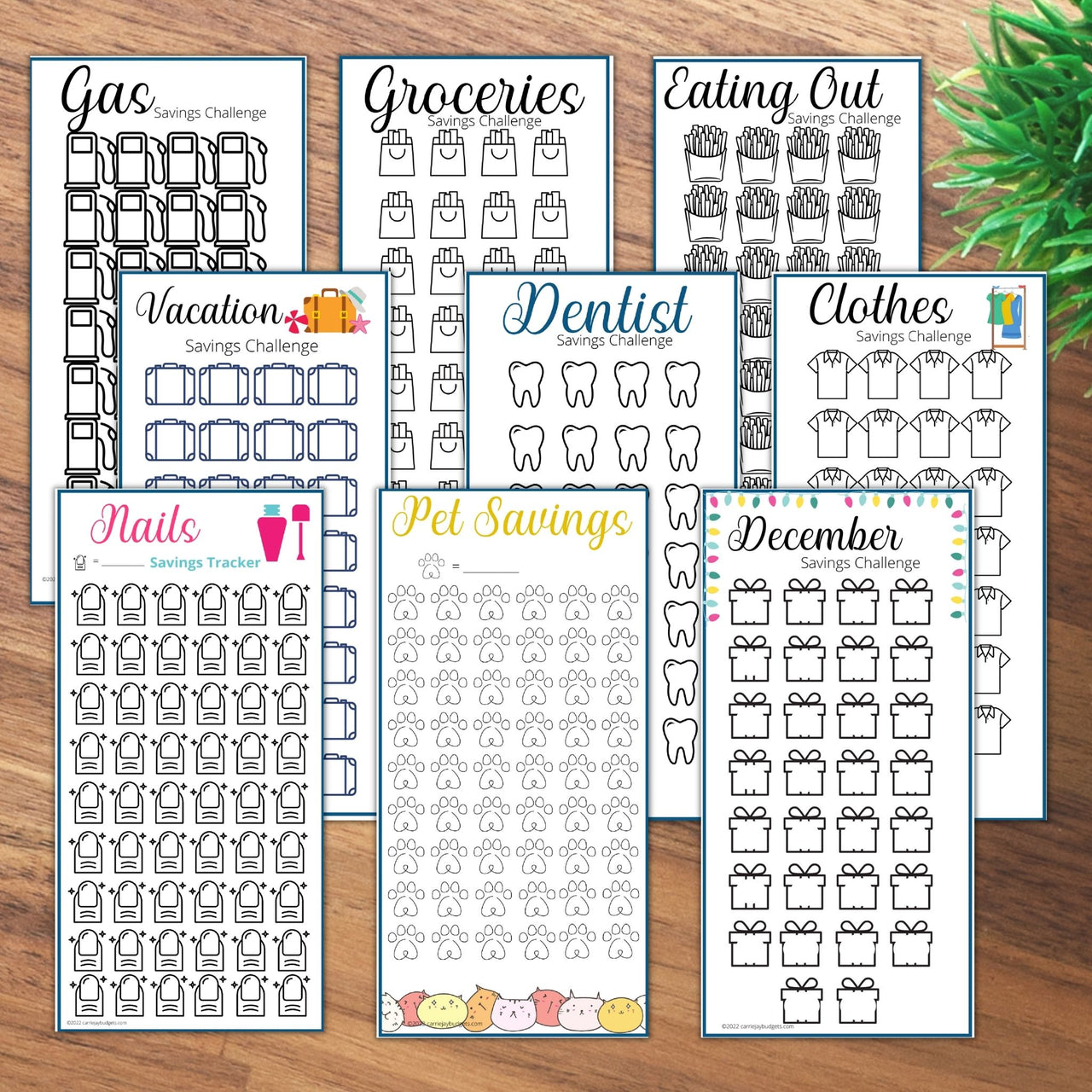 Cherry A6 Savings Challenge Starter Set