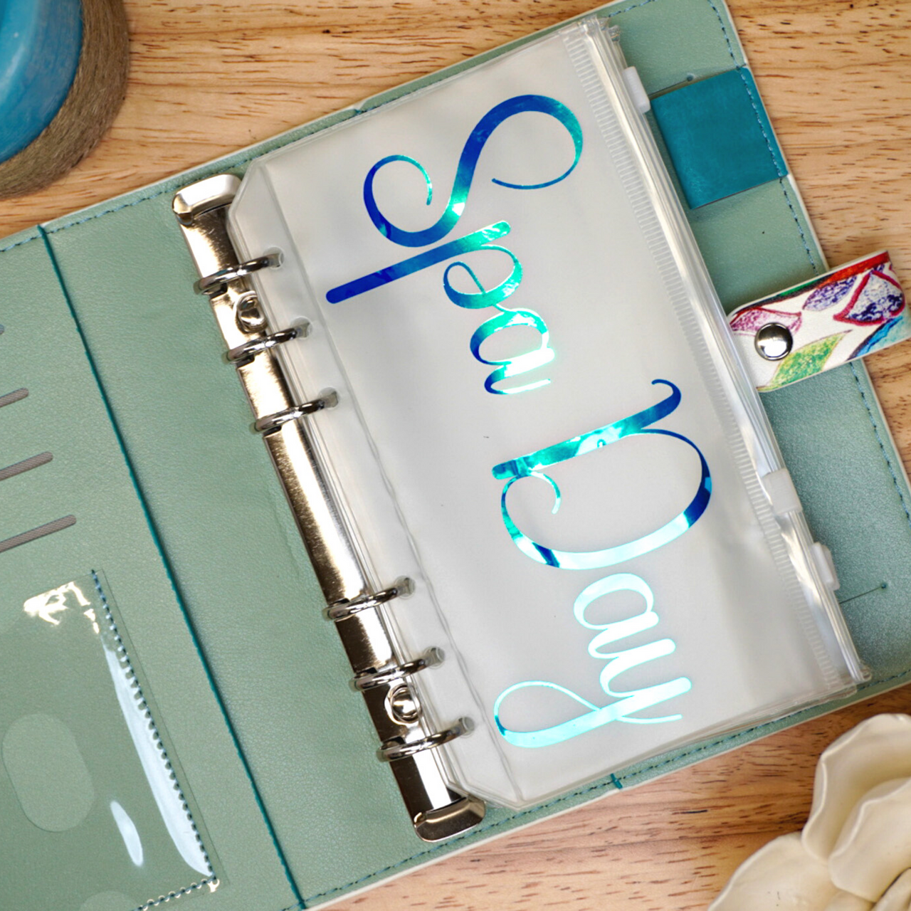 Whimsical Blue Budget Binder with Custom Cash Envelopes
